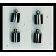7mm Black Nickel End Caps